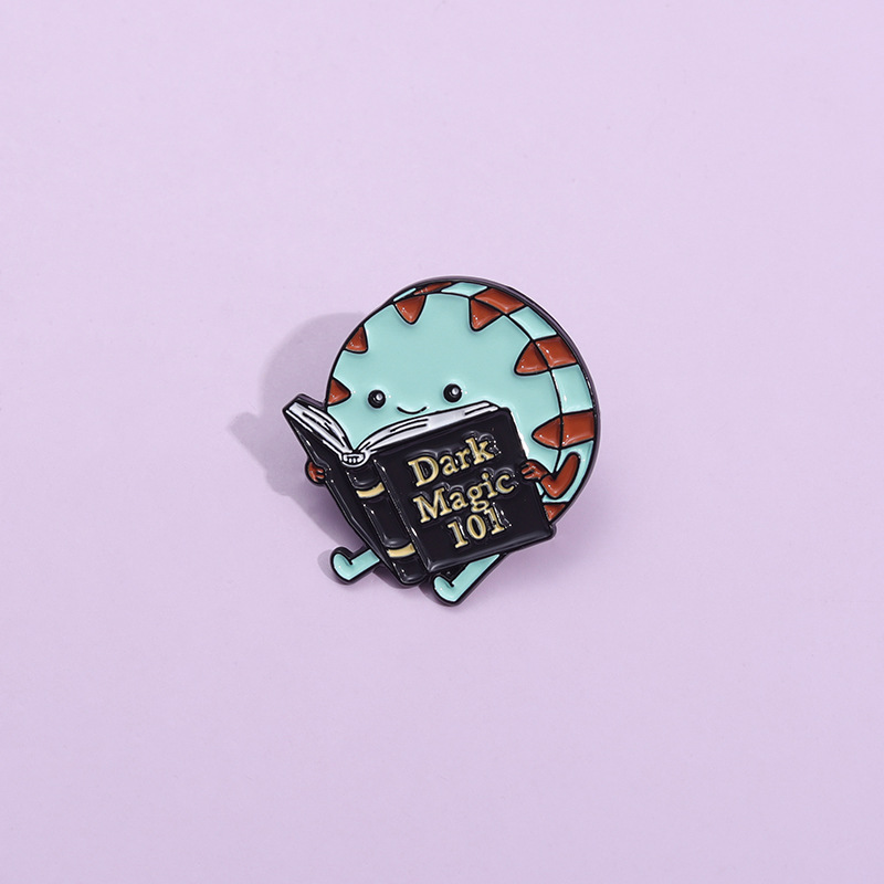 Jewelry Making Journal - Cartoon Witch Wizard Lapel Enamel Pin