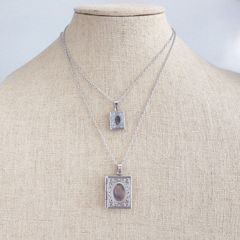 Jewelry Making Journal - 1pc DIY Tiny Medium Book Locket