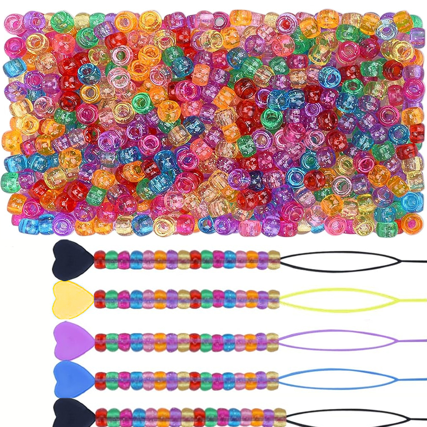 Jewelry Making Workshops - 500PCS 9 × 6mm glitter small