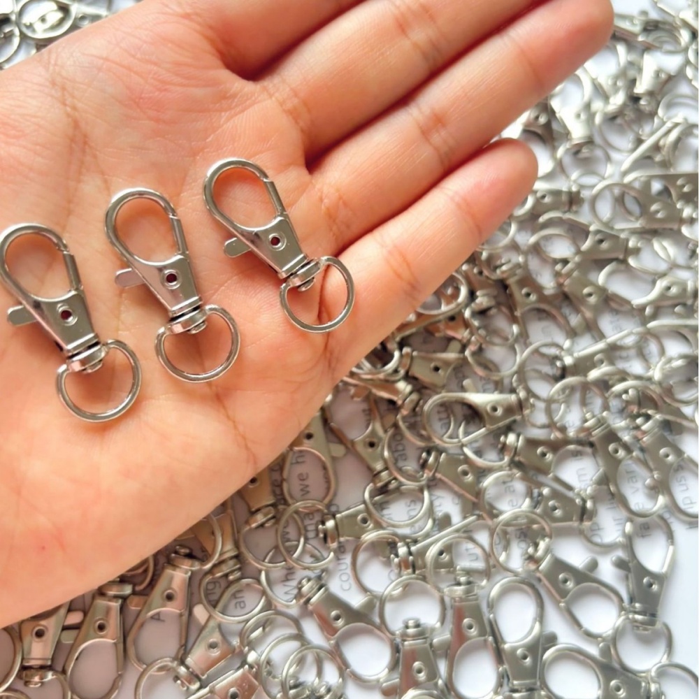 25-200Pcs Metal Swivel Snap Ho - Jewelry Making Hoops reseña y precio