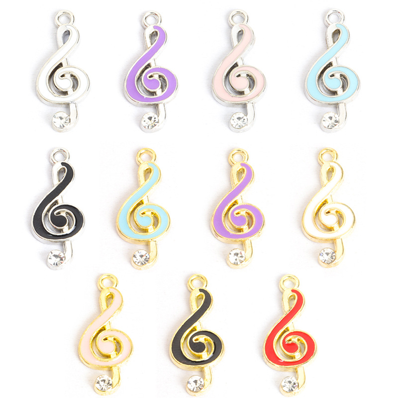 100PC/lot music note Pendant C - Jewelry Making Notes reseña y precio
