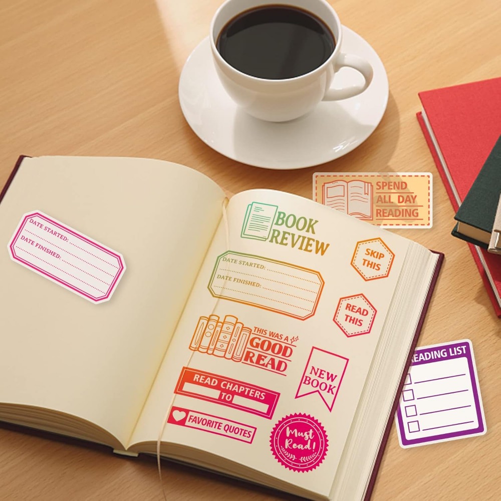 Book Reading Label Clear Stamp - Jewelry Making Journal reseña y precio