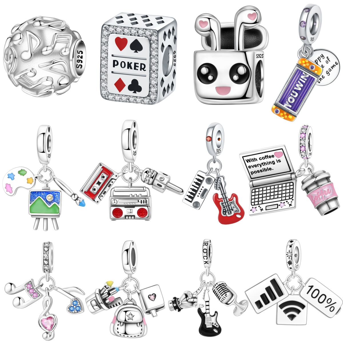 MISEFF S925 Sterling Silver C - Jewelry Making Notes reseña y precio