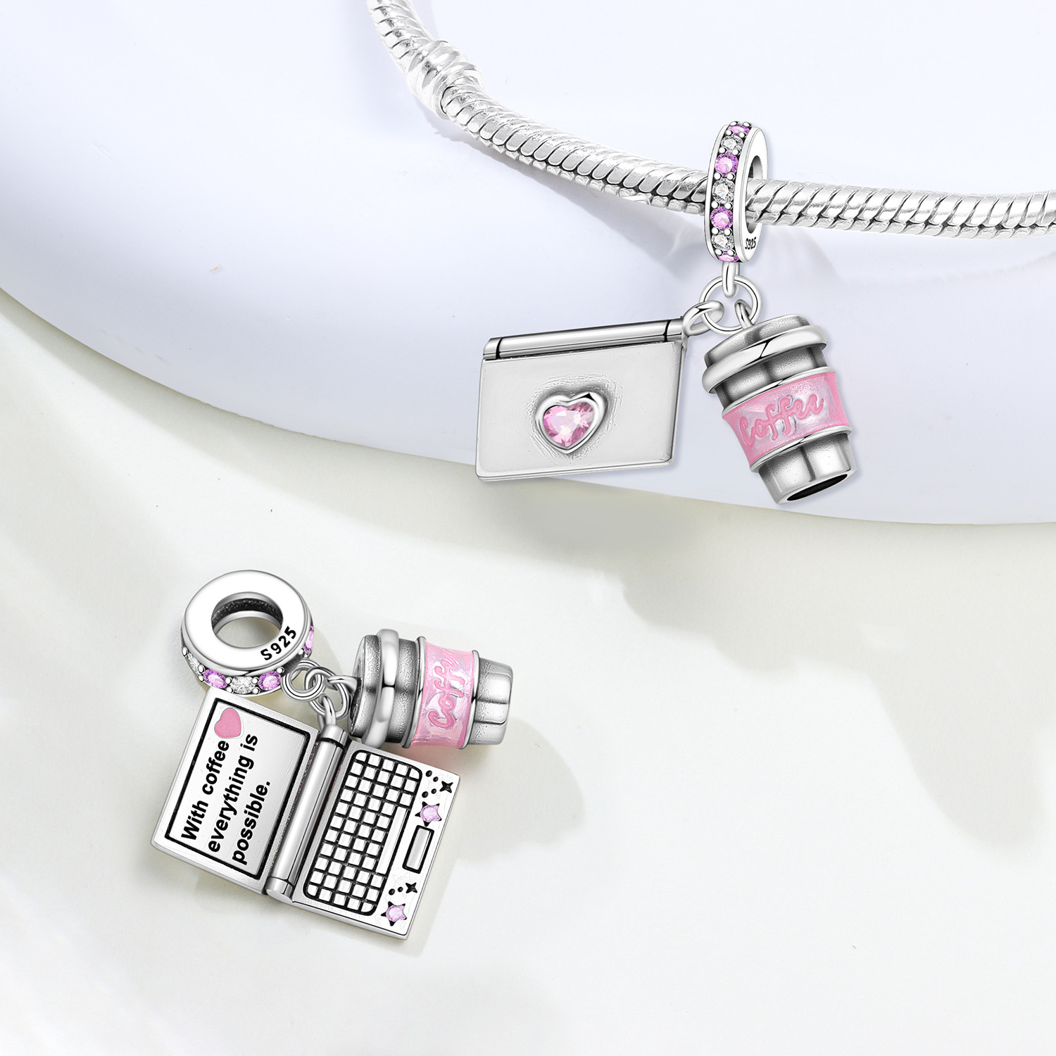 MISEFF S925 Sterling Silver C - Jewelry Making Notes reseña y precio