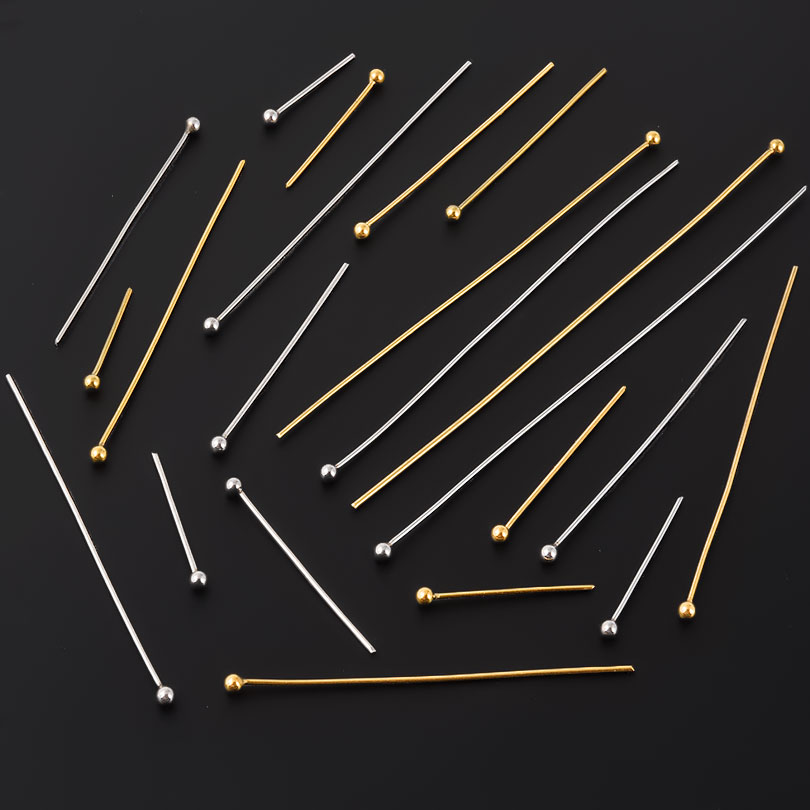 50pcs/Lot 18K Gold Plated Ball - Jewelry Making Articles reseña y precio