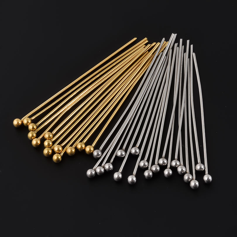 50pcs/Lot 18K Gold Plated Ball - Jewelry Making Articles reseña y precio
