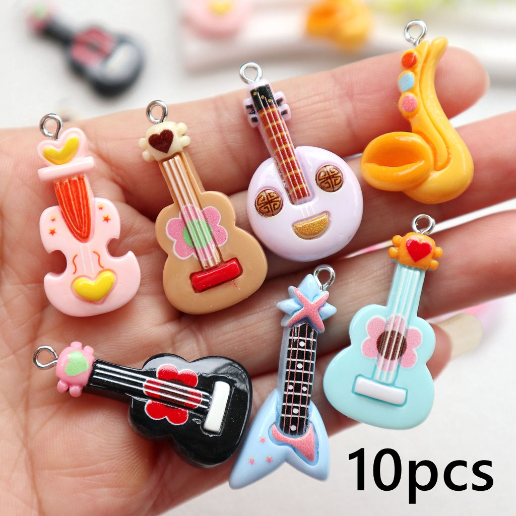 10pcs Resin Flat Back Pendants - Jewelry Making Notes reseña y precio