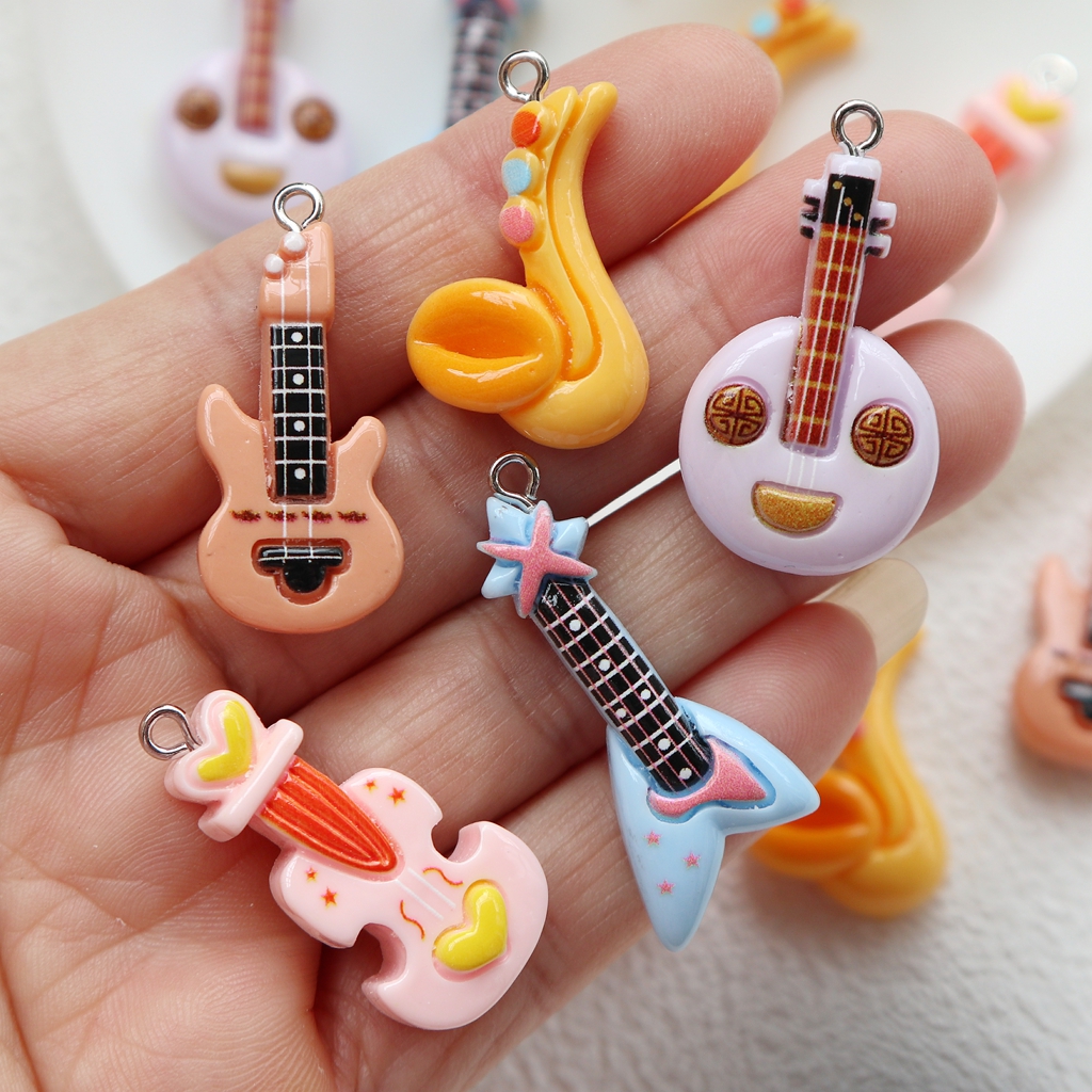 10pcs Resin Flat Back Pendants - Jewelry Making Notes reseña y precio
