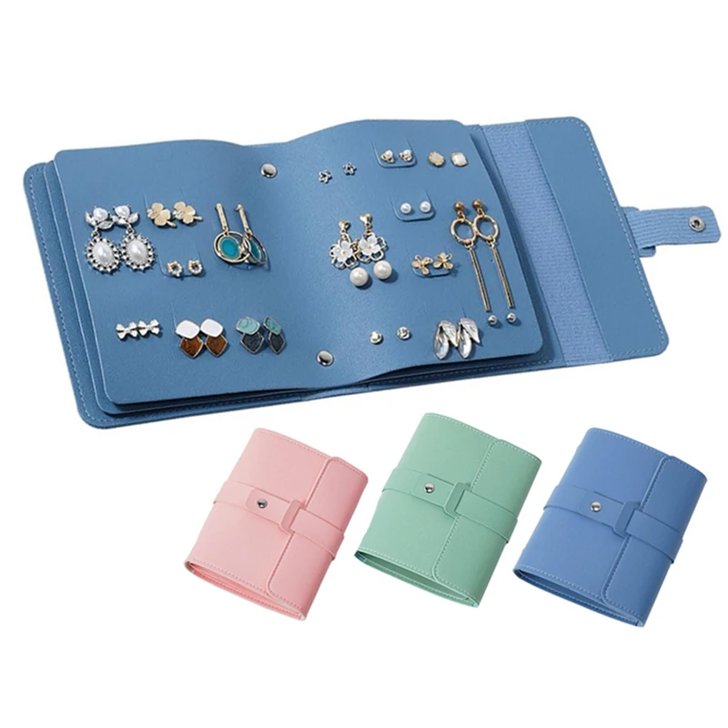 1PC PU Leather Ear Stud Storag - Jewelry Making Journal reseña y precio