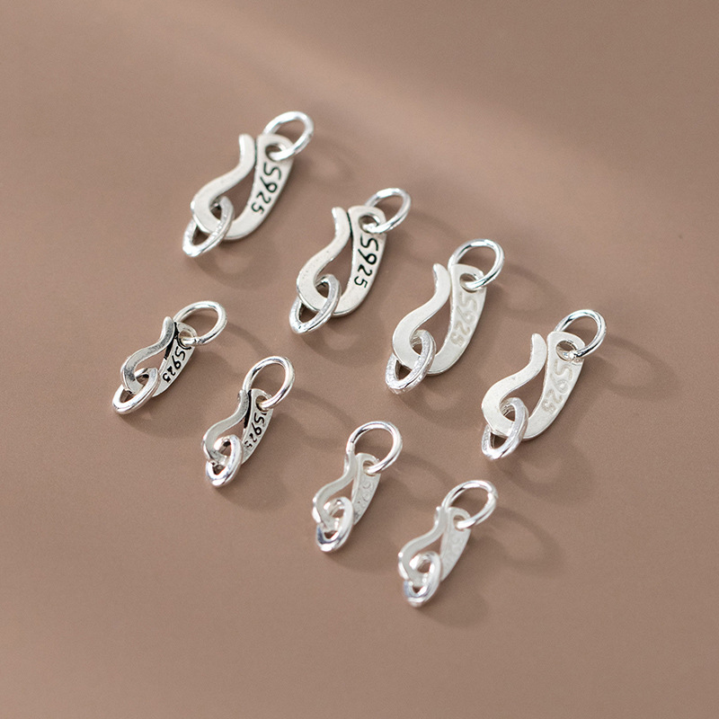 S925 Sterling Silver S Shape C - Jewelry Making In La reseña y precio