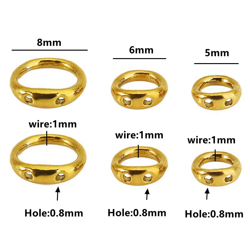 30pcs 5/6/8mm Stainless Steel  - Jewelry Making Articles reseña y precio