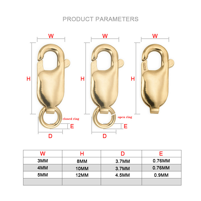Lobster Clasp 14K Gold Filled  - Jewelry Making Articles reseña y precio