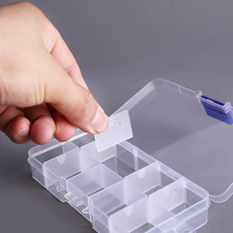 10 Grids Nails Art organizer b - Jewelry Making Workshops reseña y precio