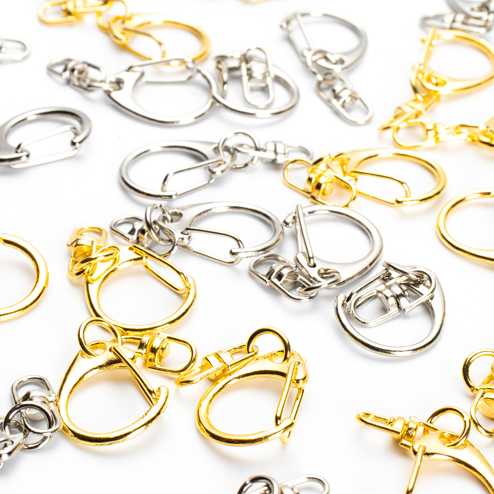 5pcs D Snap Hook Keychain Ring - Jewelry Making Hoops reseña y precio