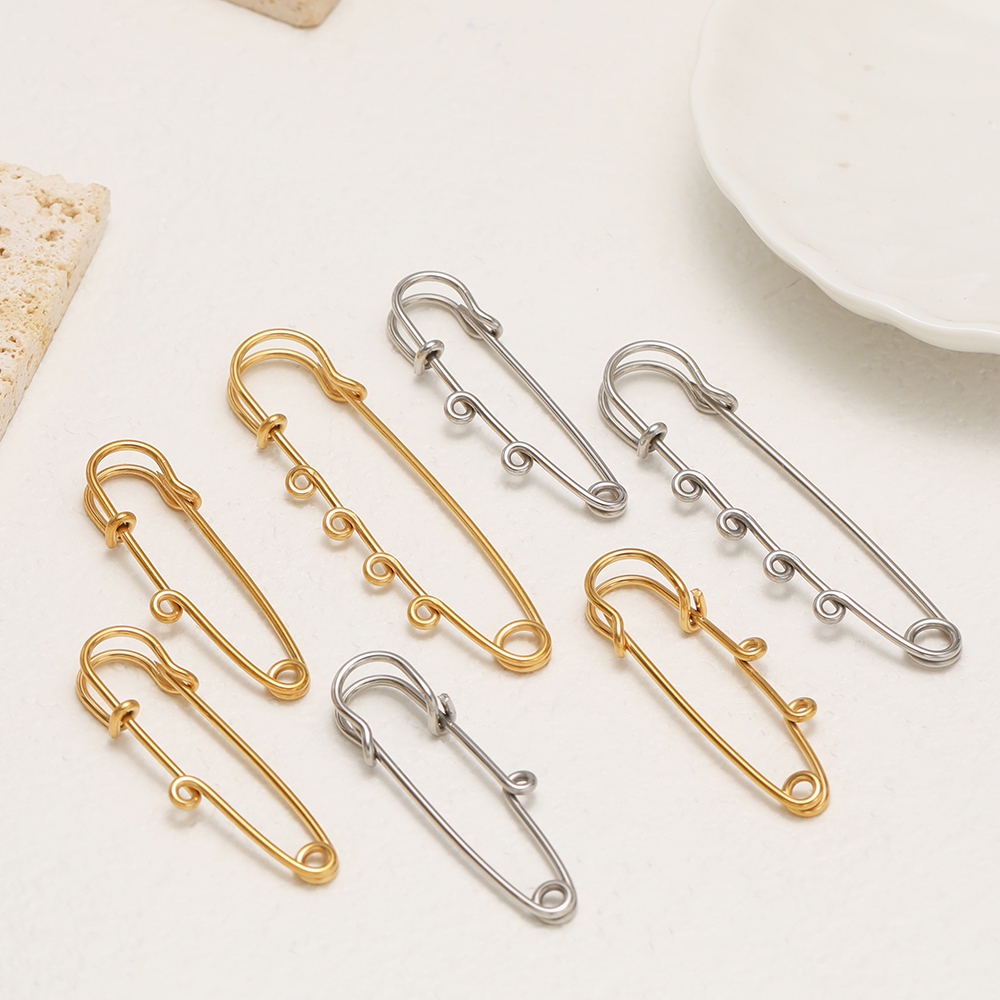 5Pcs Large Safety Pins Stainle - Jewelry Making Hoops reseña y precio