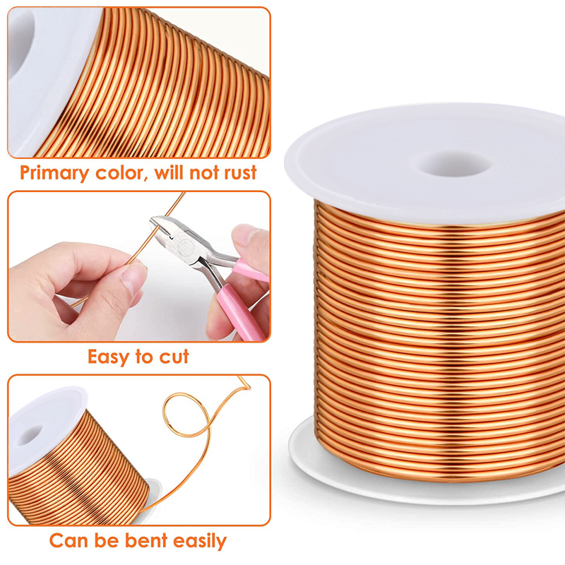 1-3Roll  Soft Copper Wire for  - Jewelry Making Thread reseña y precio