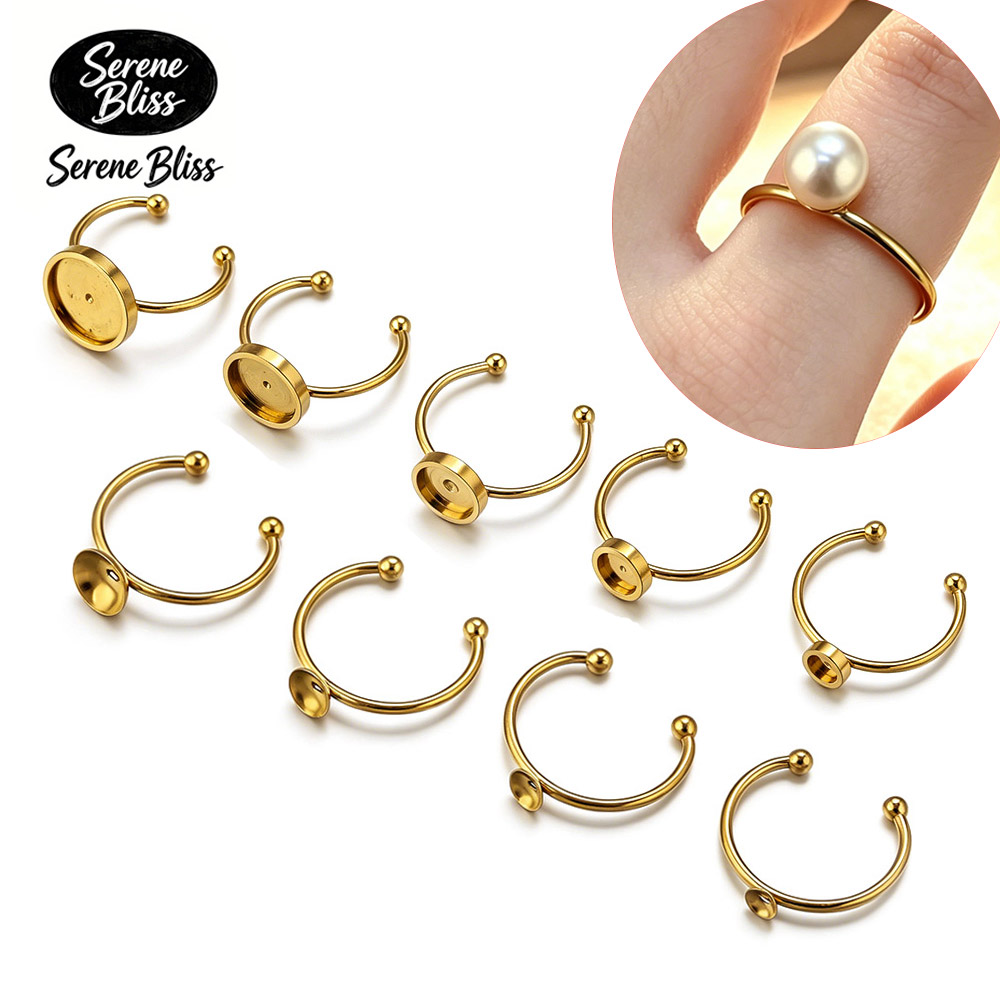 10pcs Stainless Steel Round Ad - Jewelry Making Stones reseña y precio