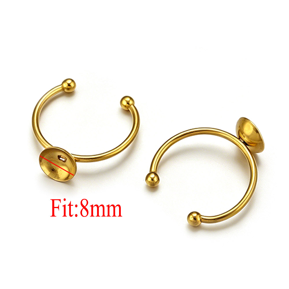 10pcs Stainless Steel Round Ad - Jewelry Making Stones reseña y precio