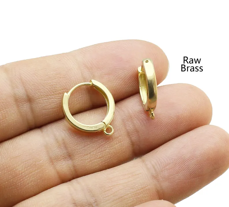 10pcs Brass Ear Hoops, Leverba - Jewelry Making Hoops reseña y precio