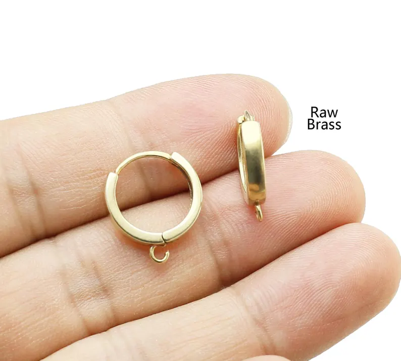 10pcs Brass Ear Hoops, Leverba - Jewelry Making Hoops reseña y precio