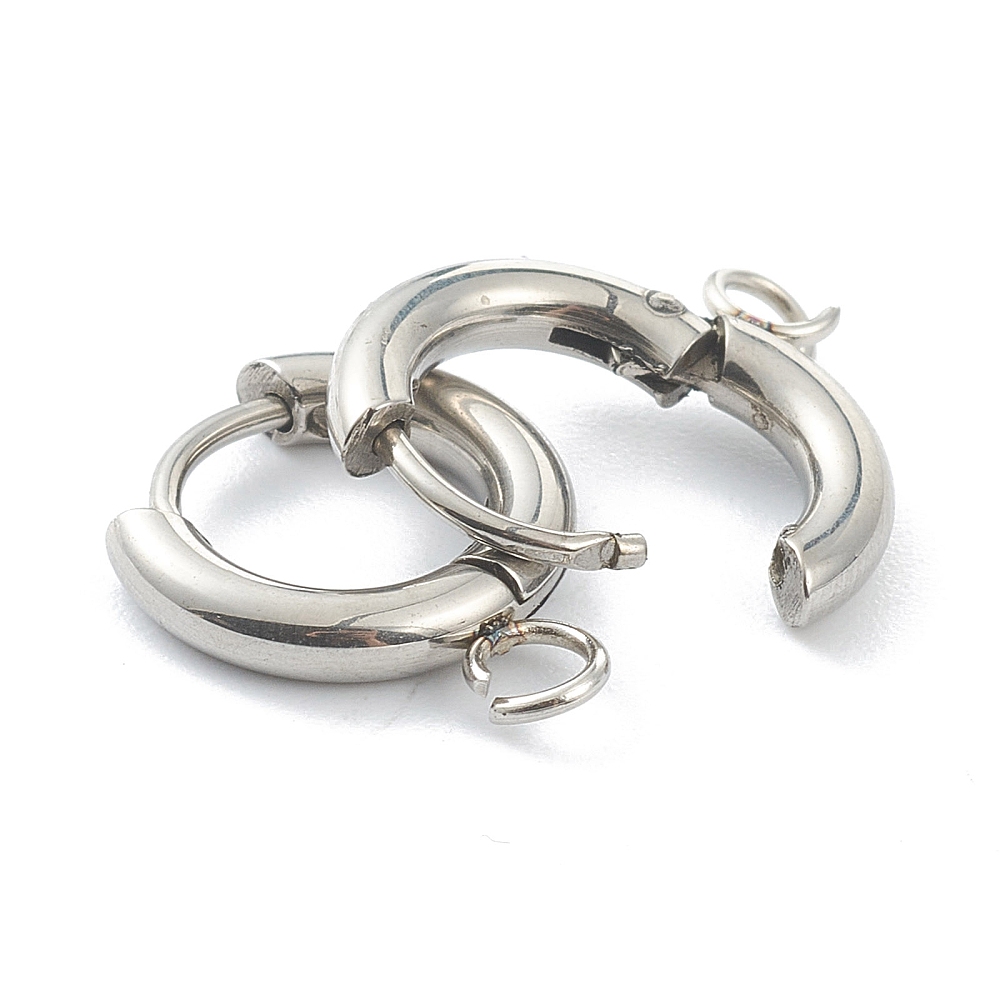 10pcs 201 Stainless Steel Hugg - Jewelry Making Hoops reseña y precio