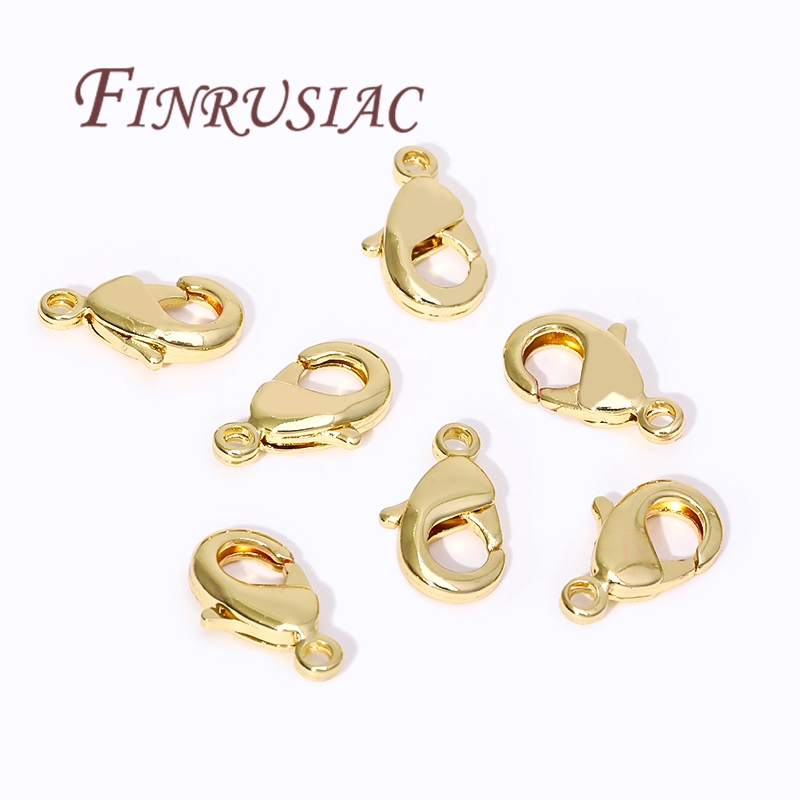 18K Gold Plated Lobster Clasps - Jewelry Making Articles reseña y precio
