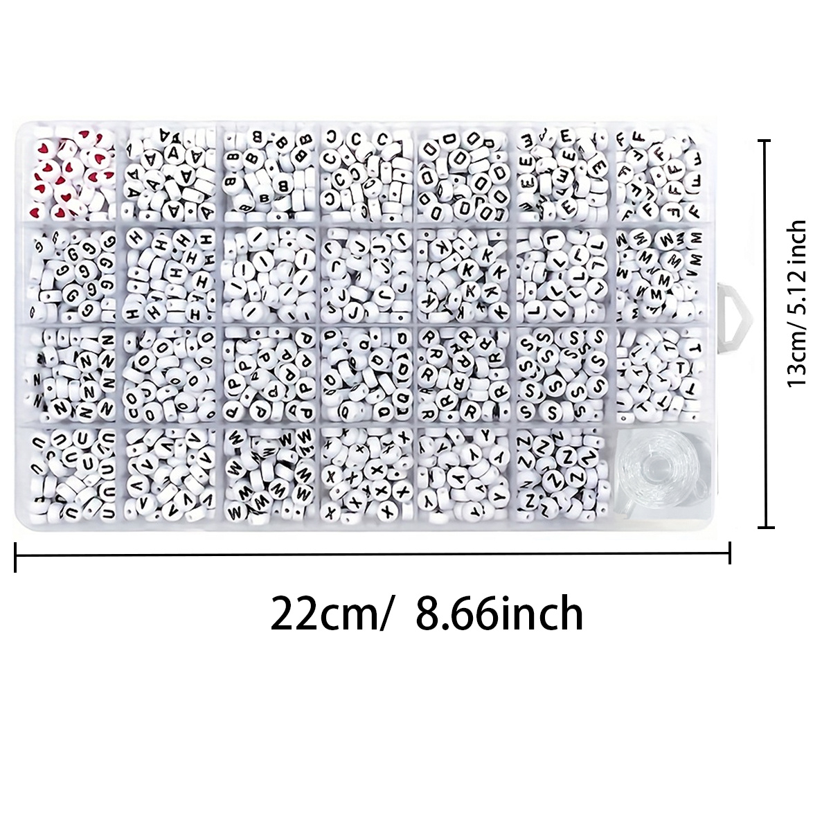1300 4x7 round acrylic letter  - Jewelry Making Thread reseña y precio