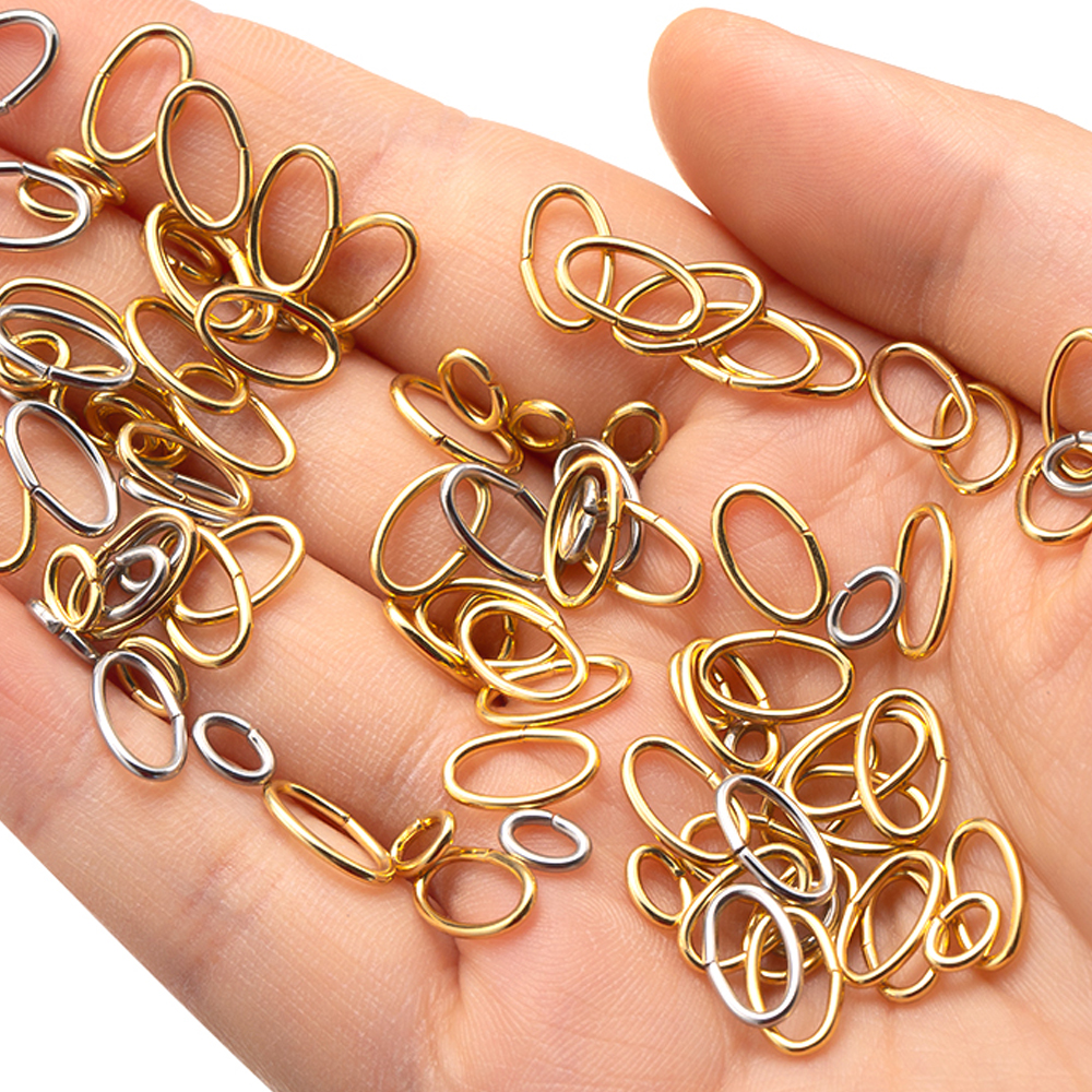 50pcs 3 Colors Stainless Steel - Jewelry Making Hoops reseña y precio
