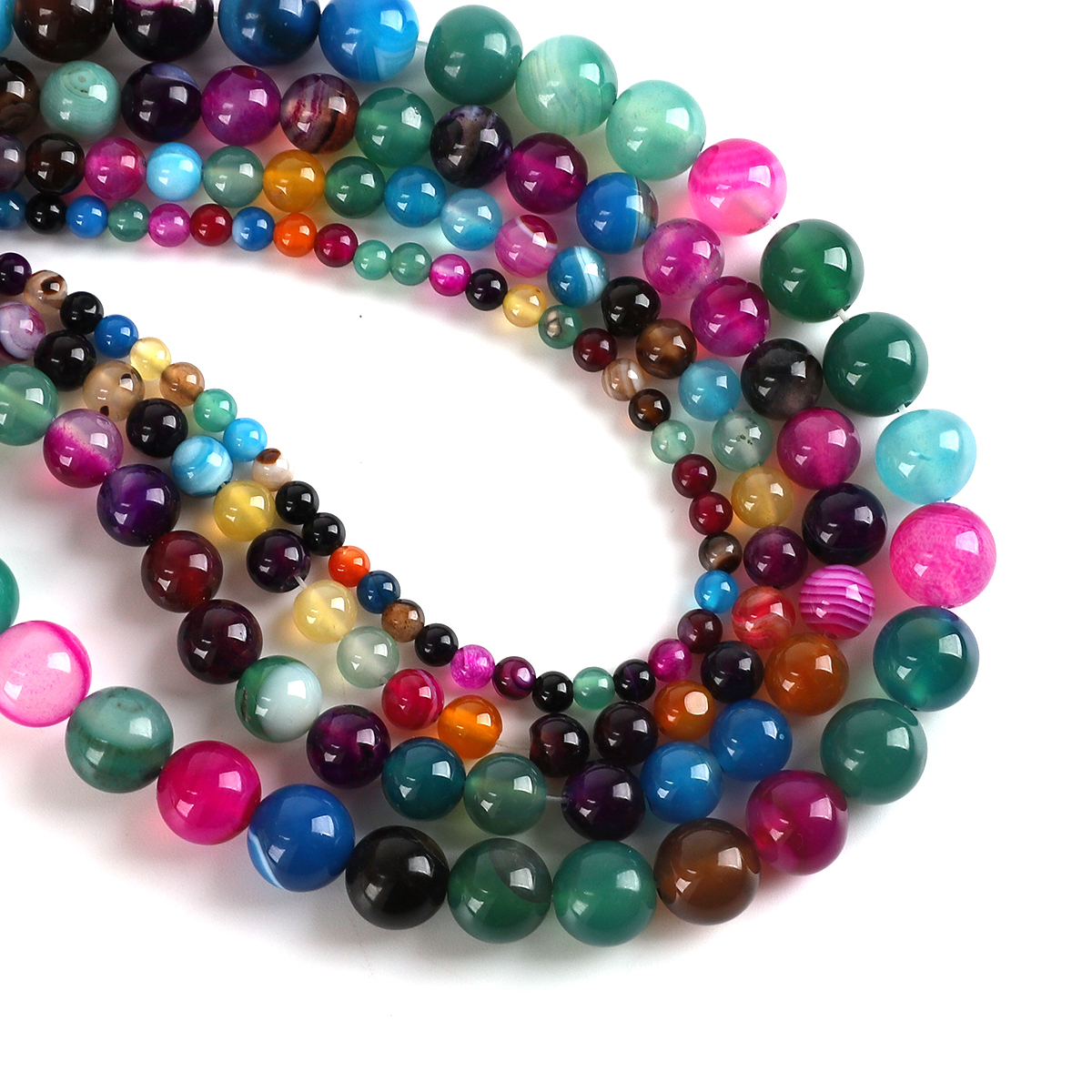 Natural Agate Stone Beads Colo - Jewelry Making Stones reseña y precio