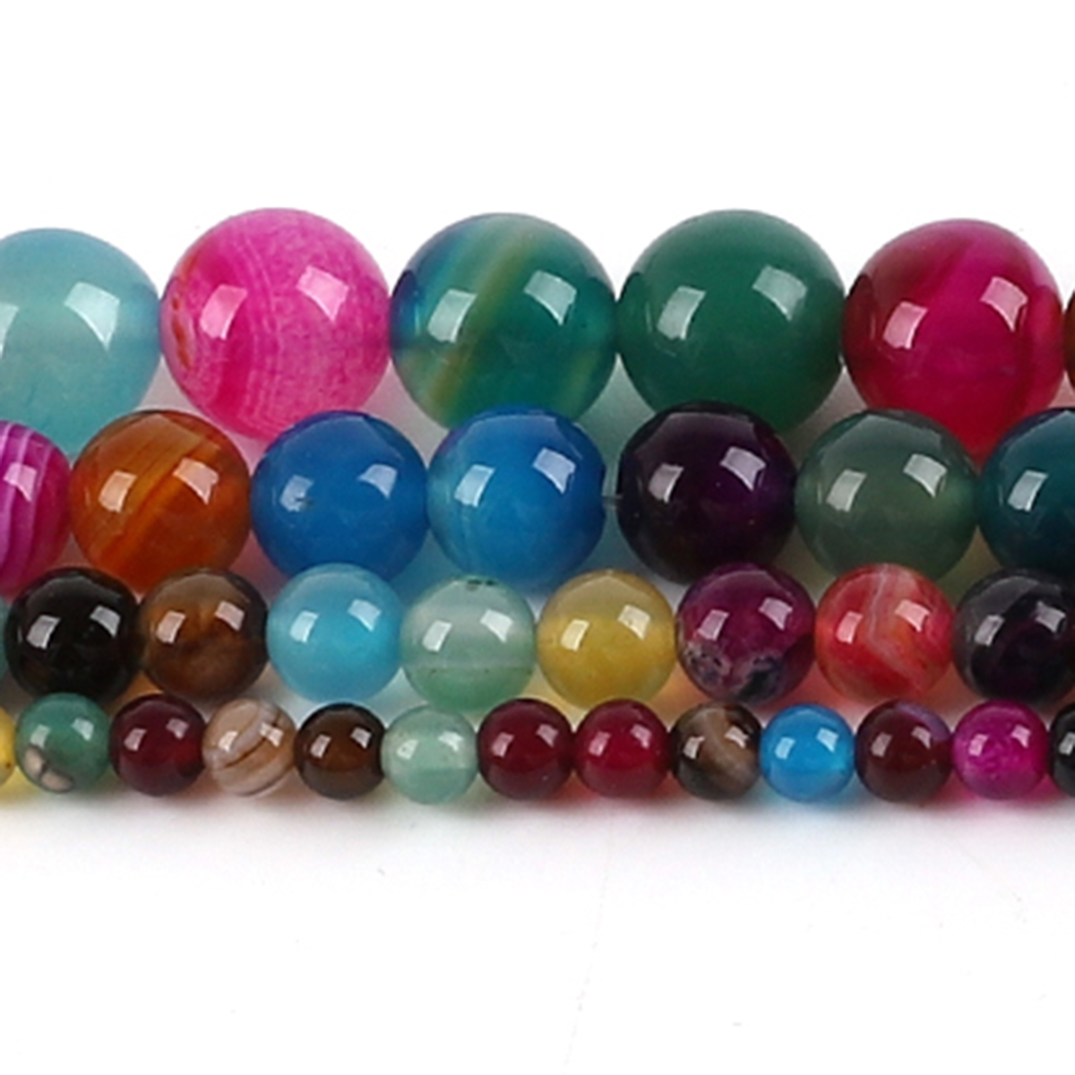 Natural Agate Stone Beads Colo - Jewelry Making Stones reseña y precio