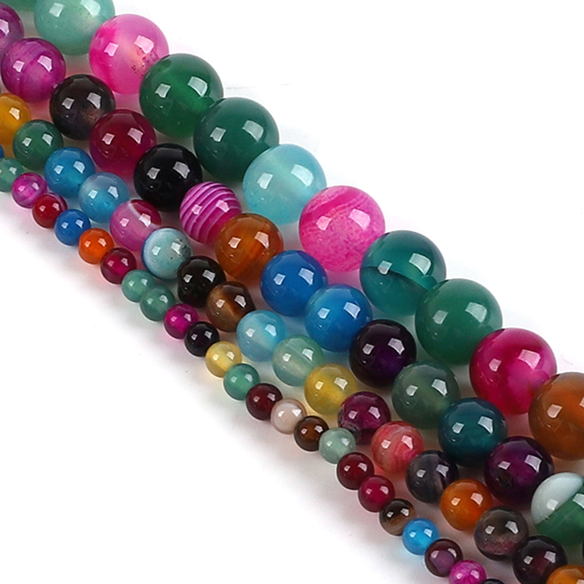 Natural Agate Stone Beads Colo - Jewelry Making Stones reseña y precio