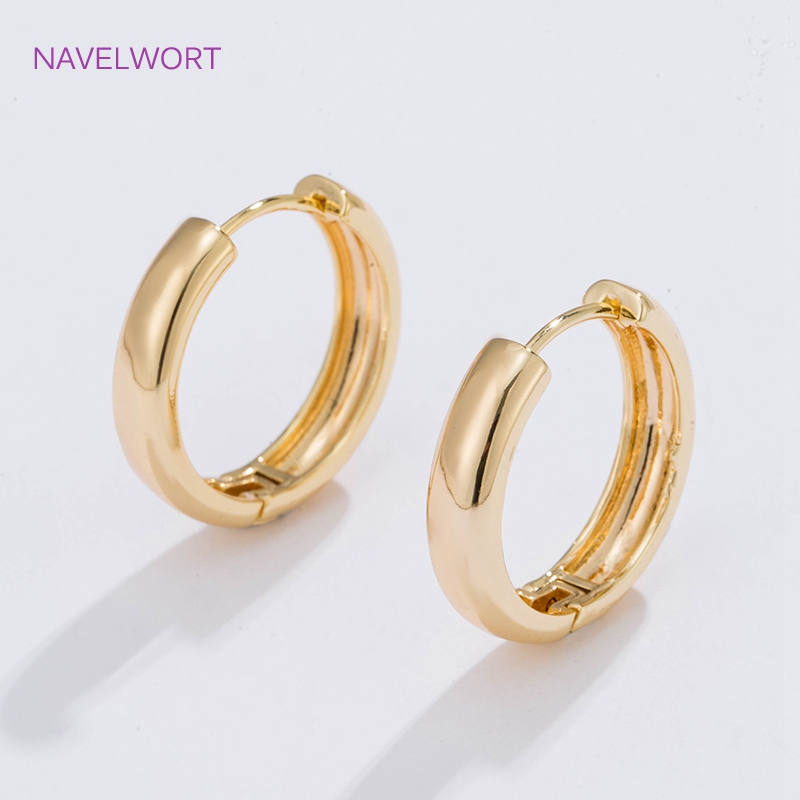 6 Sizes Gold Plated Circle Hoo - Jewelry Making Hoops reseña y precio
