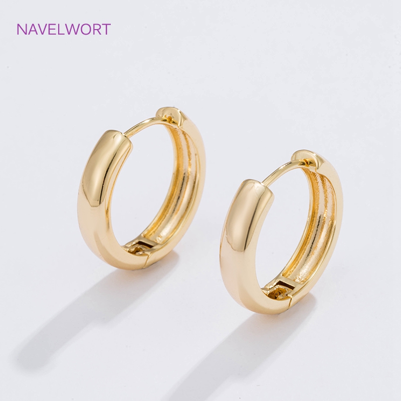 6 Sizes Gold Plated Circle Hoo - Jewelry Making Hoops reseña y precio