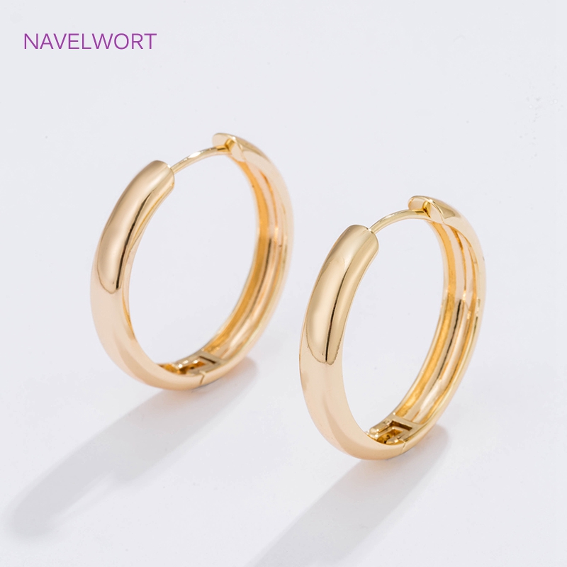 6 Sizes Gold Plated Circle Hoo - Jewelry Making Hoops reseña y precio