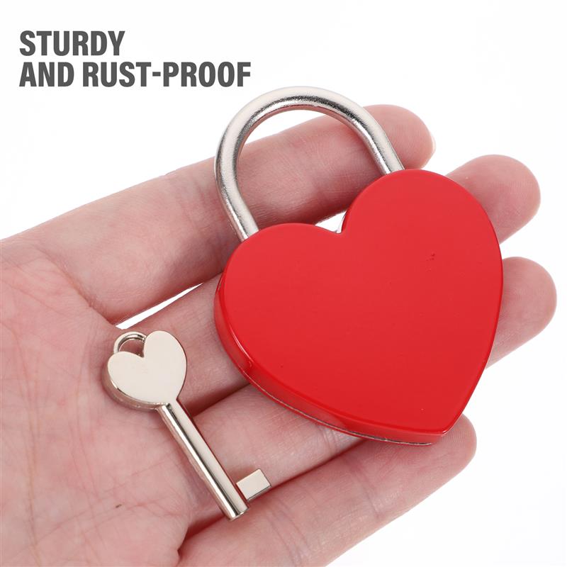 Heart Shape Padlocks Romantic  - Jewelry Making Journal reseña y precio
