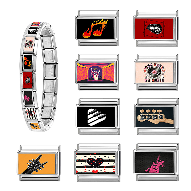 Y2K Guitar Piano Keys Note Ita - Jewelry Making Notes reseña y precio