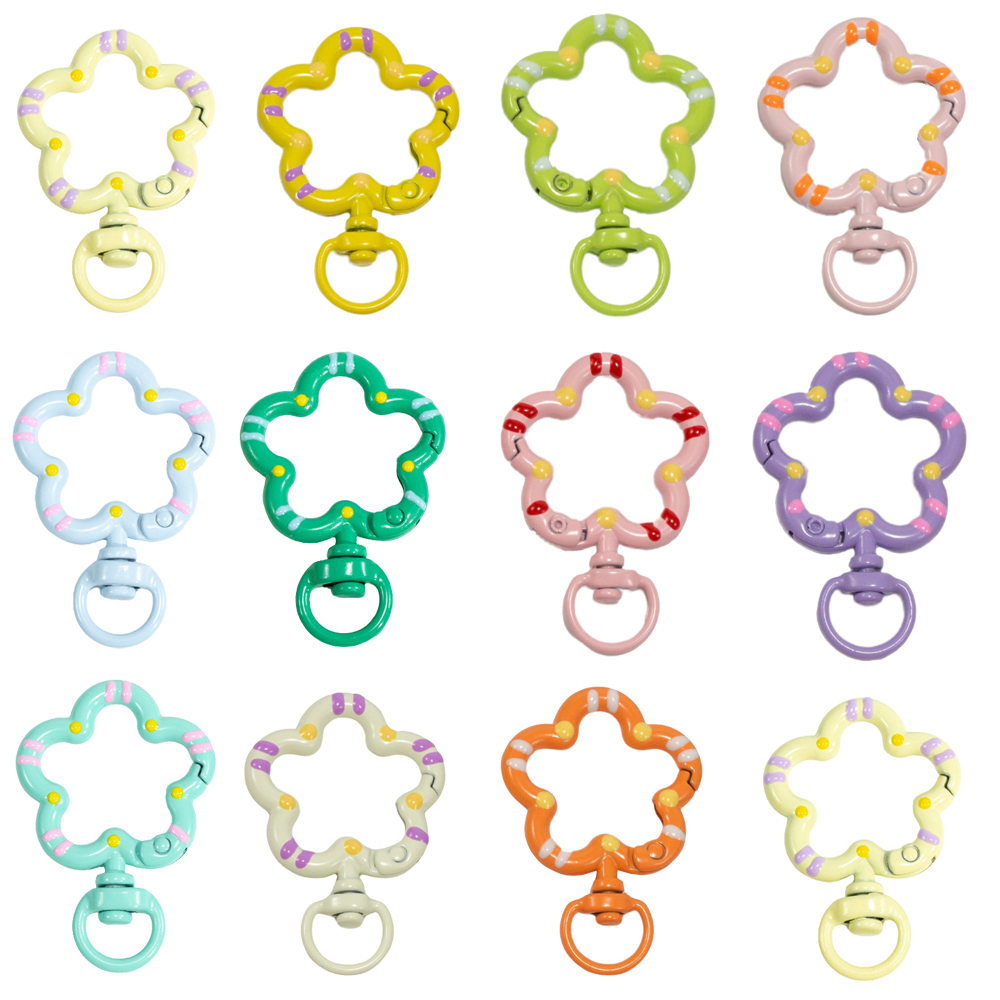 5pcs Flower Metal Lobster Claw - Jewelry Making Hoops reseña y precio