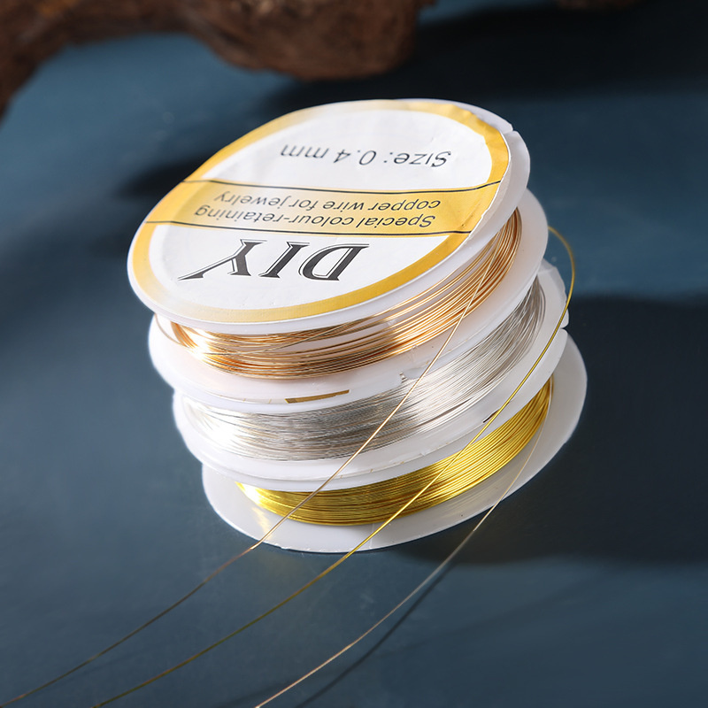 1Roll Silver Copper Wire 0.3/0 - Jewelry Making Thread reseña y precio