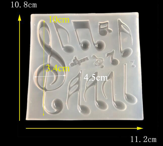 1PC music note silicone mold U - Jewelry Making Notes reseña y precio