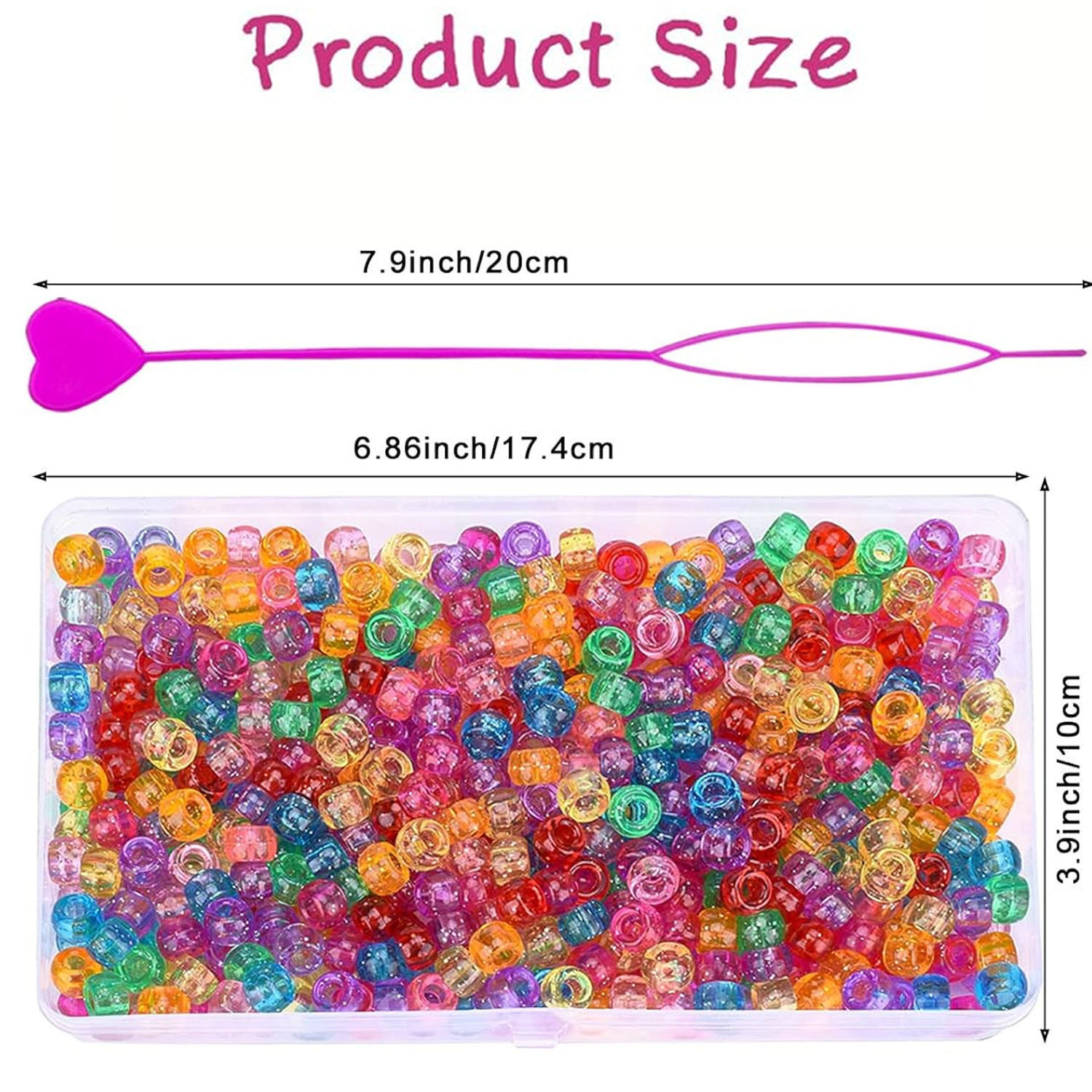 500PCS 9 × 6mm glitter small h - Jewelry Making Workshops reseña y precio