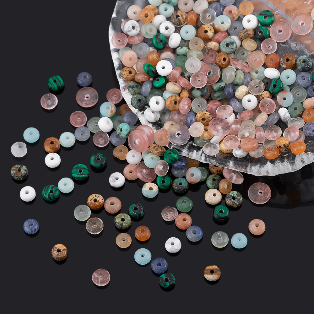 160pcs 4mm Natural Stone Abacu - Jewelry Making Stones reseña y precio