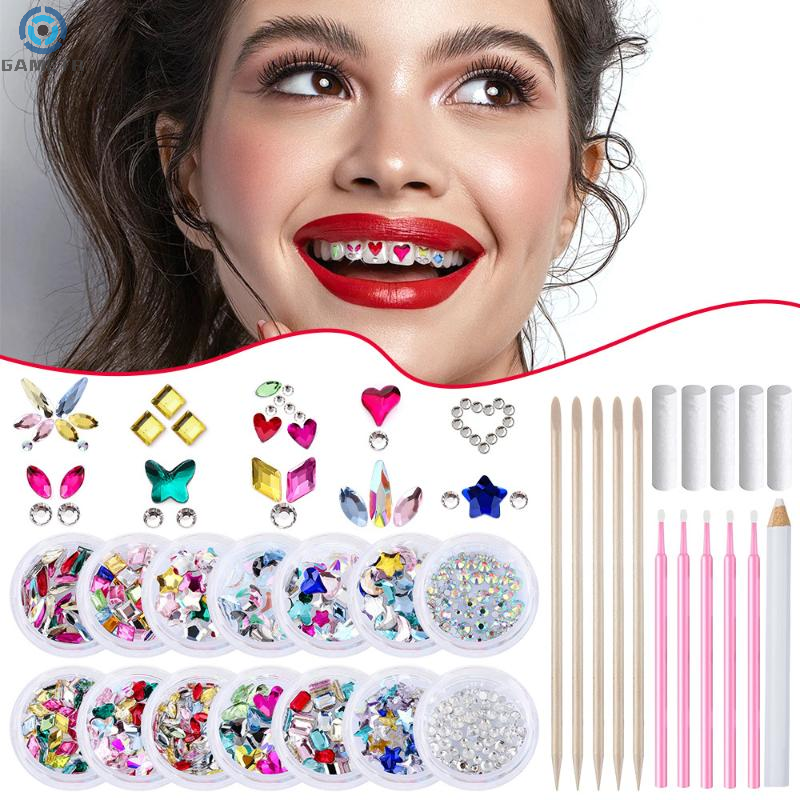 1 Set Dental Tooth Gems Crysta - Jewelry Making Workshops reseña y precio