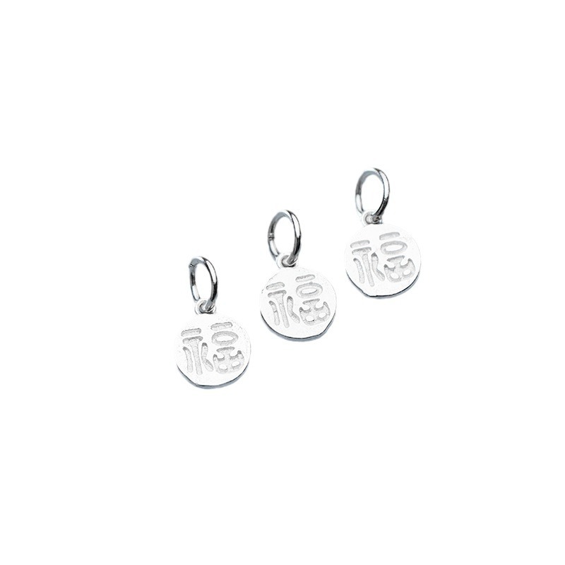 925 Silver Fu Character Charm  - Jewelry Making In La reseña y precio