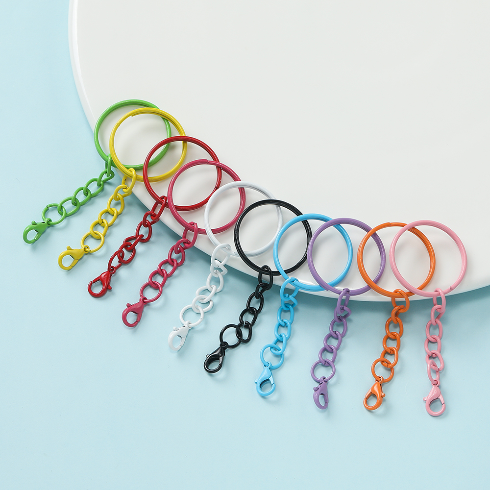 5pcs/Lot 25mm Colored Split Ri - Jewelry Making Hoops reseña y precio