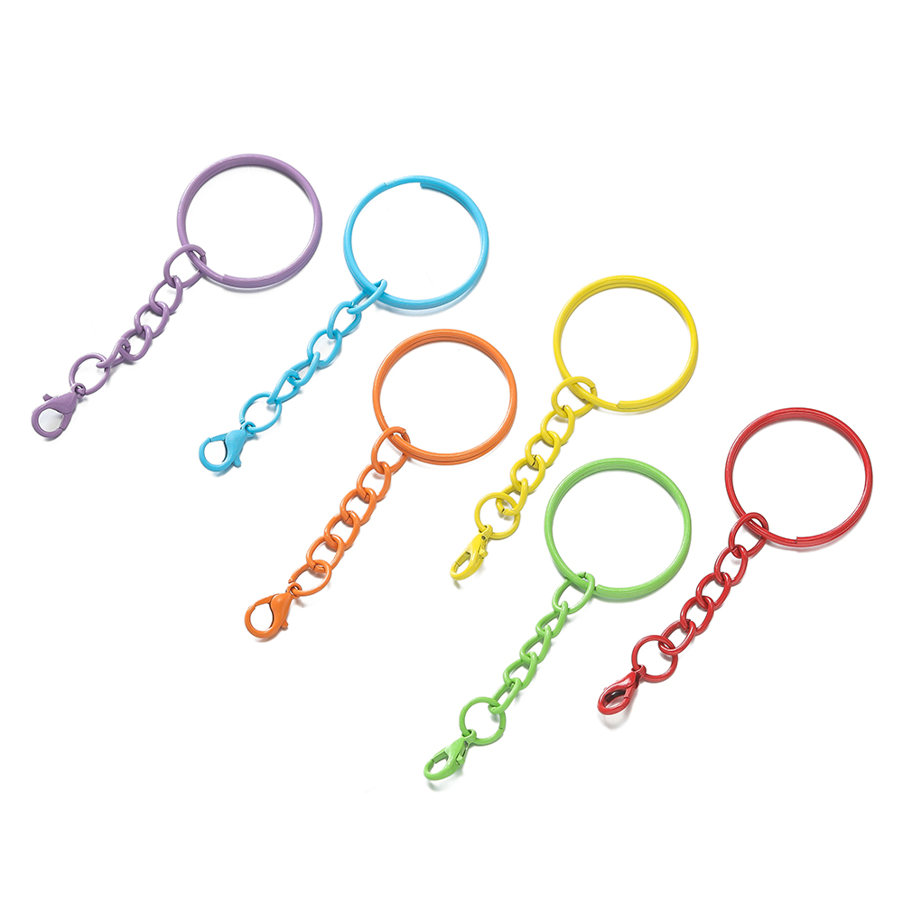 5pcs/Lot 25mm Colored Split Ri - Jewelry Making Hoops reseña y precio