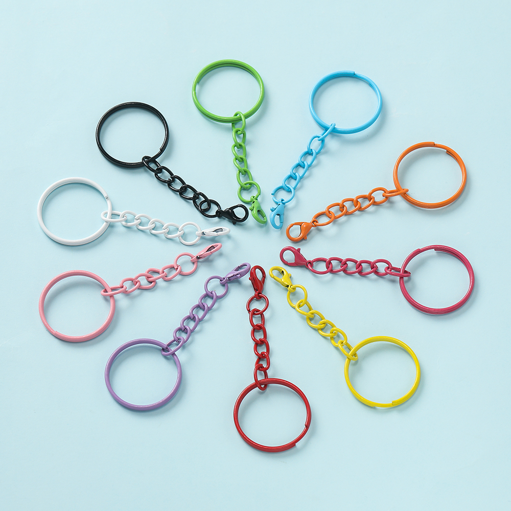 5pcs/Lot 25mm Colored Split Ri - Jewelry Making Hoops reseña y precio