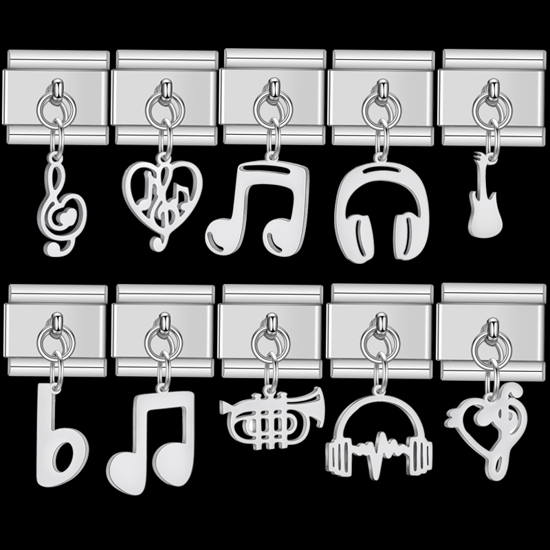 Trendy Rock Music Heart Note E - Jewelry Making Notes reseña y precio