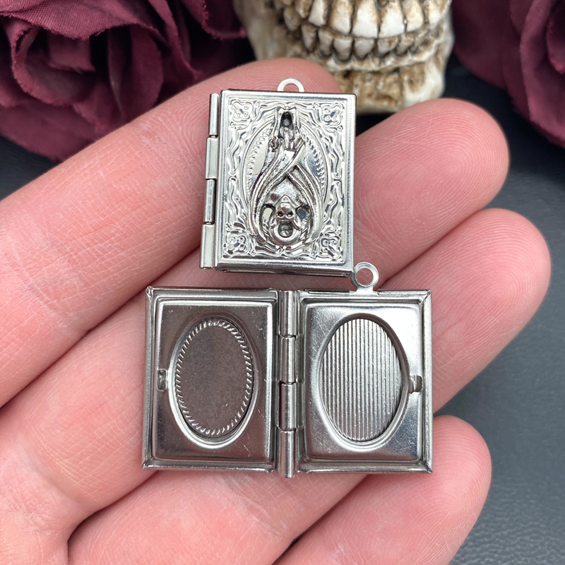 2psc Dainty Bat Book Locket Ch - Jewelry Making Journal reseña y precio