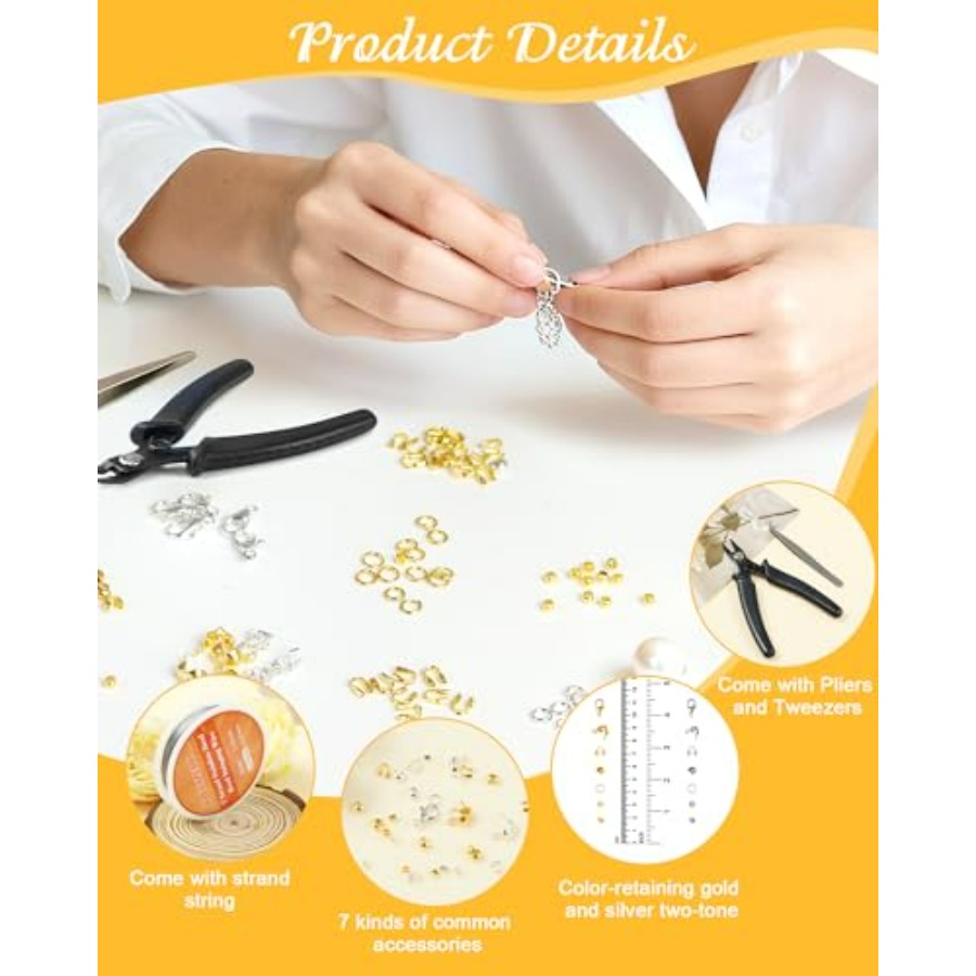 1950 Pcs Jewelry Making Cord E - Jewelry Making Kit For Beginners reseña y precio