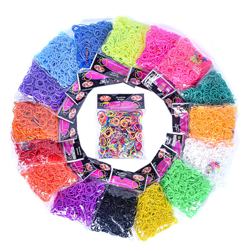 600 pieces Colorful Rubber Ban - Jewelry Making Workshops reseña y precio